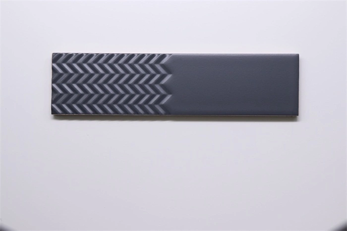 50X200mm Black Matte Brick Waterproof Bathroom Ceramic Wall Tile