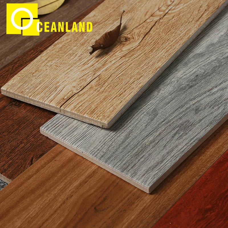 Wear-Resistant Non-Slip Acid-Resistant Materials New Wood Design Ceramic Tile