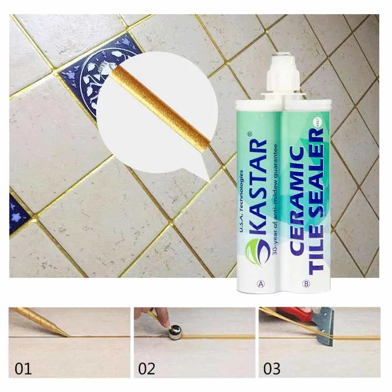 Water Resistance High Flexibility Ceramic Epoxy Tile Grout White