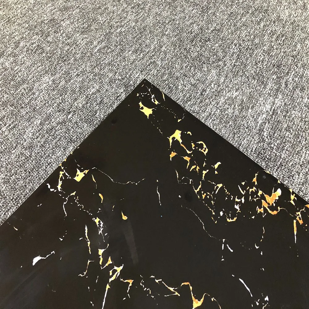 2023 600X600 Black Color Marble Look Porcelain Tile D603