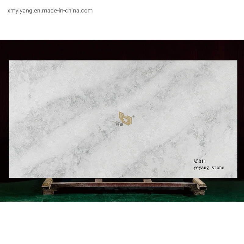Natural Marble White Quartz Slabs for Countertops/Flooring/Wall/Tiles Designed by Kitchen/Bathroom