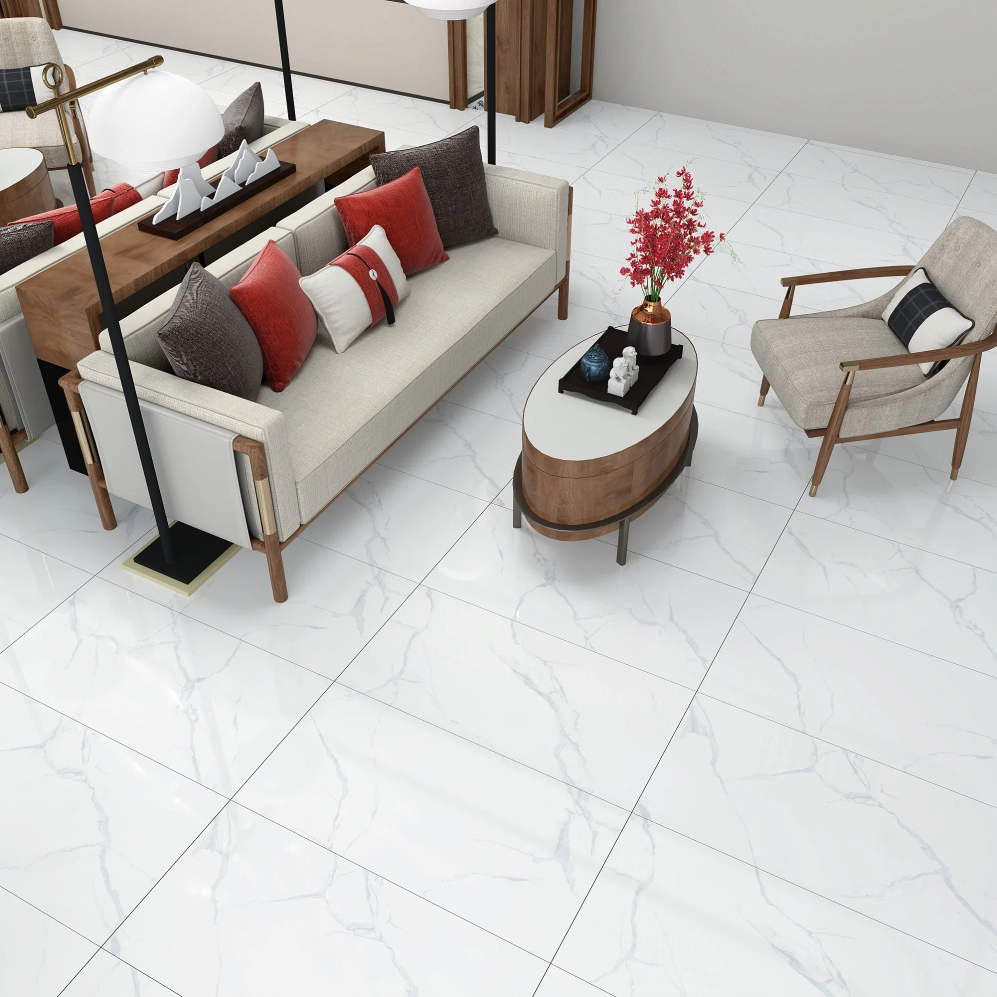 Full Body Matt Concrete Look Porcelain Rustic Floor Tiles 600X1200 Wall Tile