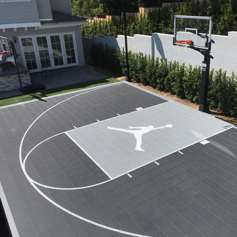 2023 New Trends Modular PP Interlock Tiles Outdoor Basketball Tennis Badminton Sport Court Flooring Tiles
