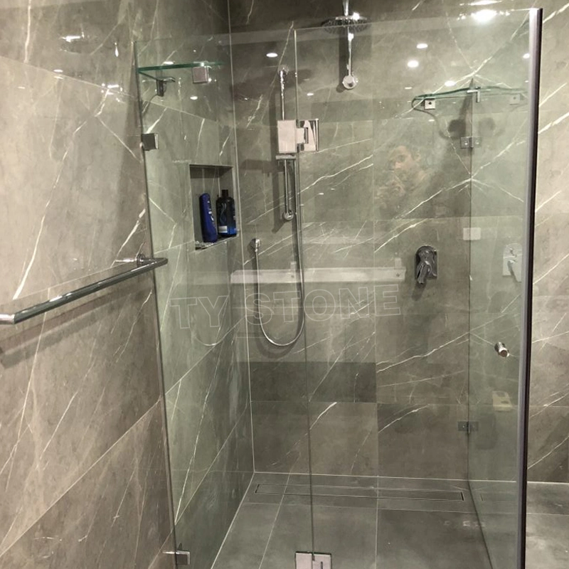 Natural Grey Stone Pietra Grey Marble Tile for Bathroom
