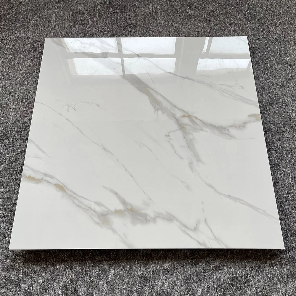 80X80 White Full Glazed Polished Porcelain Marble Floor Tiles