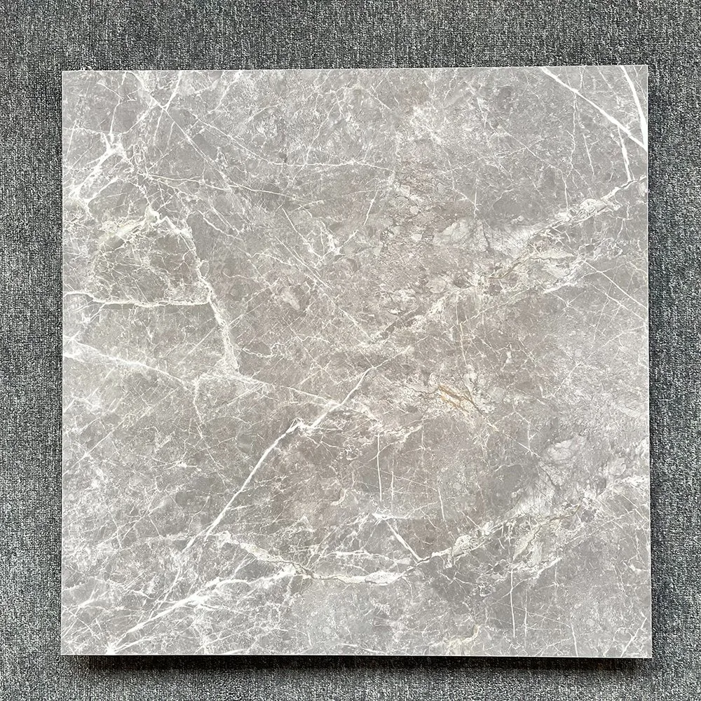 Guangdong Foshan Tile Floor Tile 600X600 800X800 Living Room Interior Gray Marble 80X80 Floor Tile