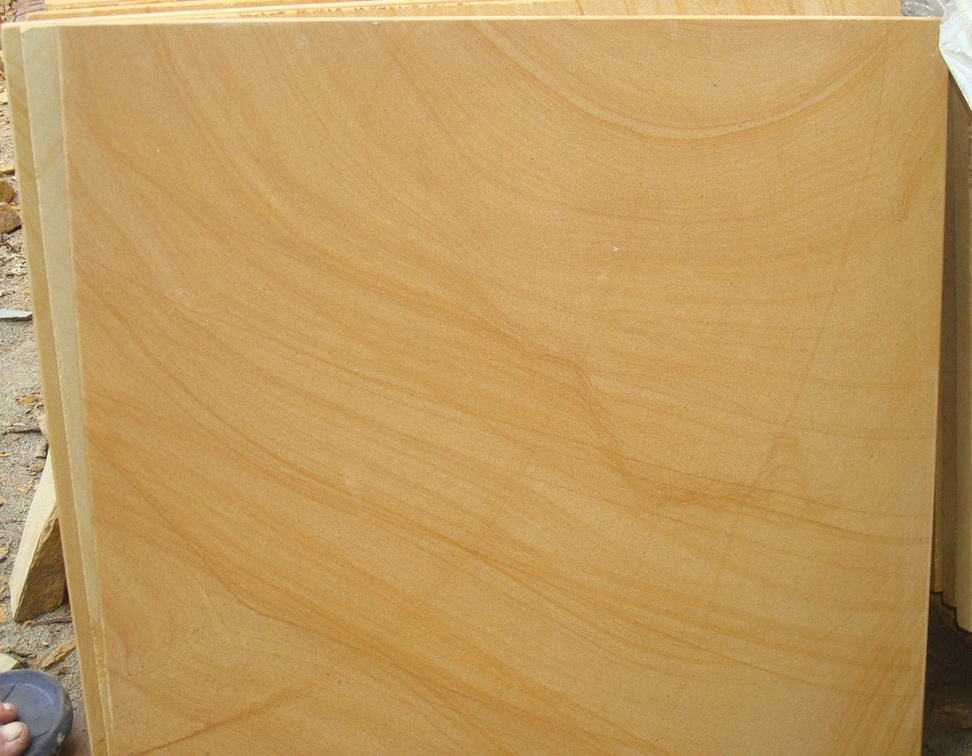 2023 Hot Sale Sandstone Paving Tiles Yellow Wooden Sandstones