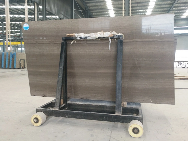 China Grey Wood Marble Slabs for Flooring/Wall/Tiles/Countertops Kitchen/Bathroom Vanity