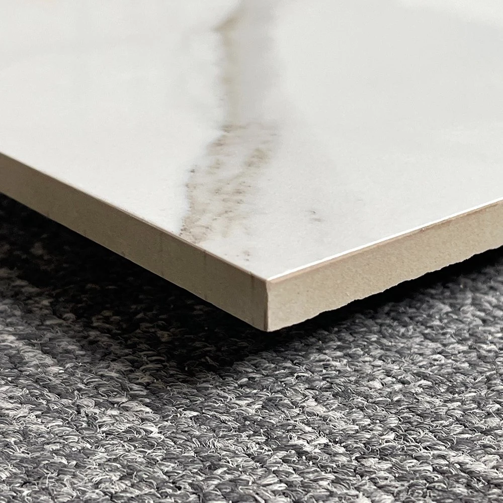 60 X 60 White Colored High Gloss Porcelain Polished Floor Tiles