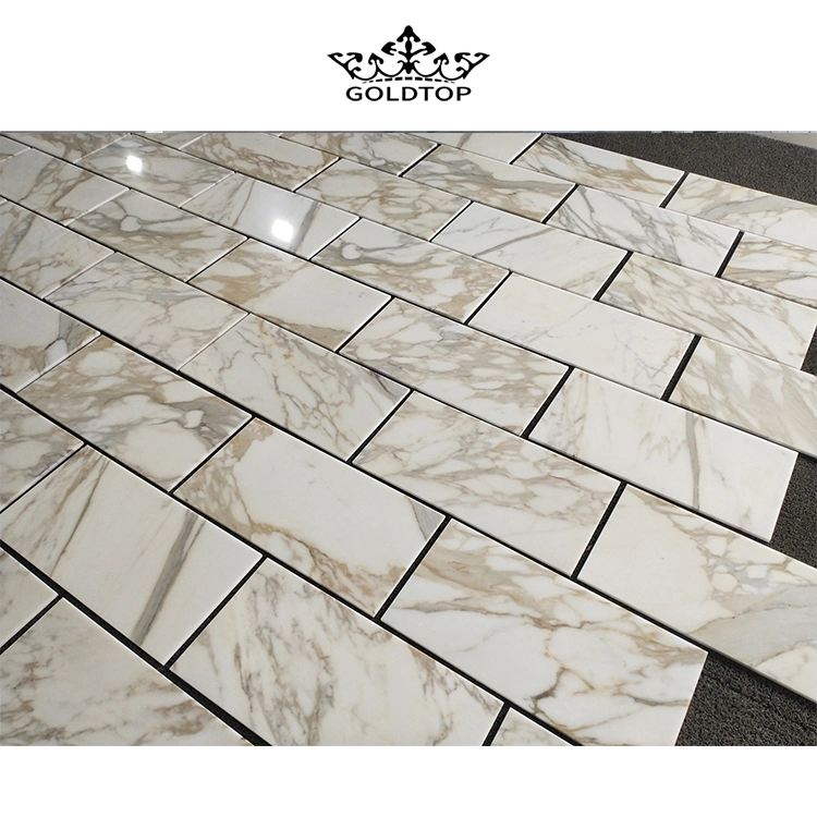 24X24/12X24 Bathroom Kitchen Non-Slip Calacatta Gold/White Marble Stone Polished Floor Matt Marble Tile