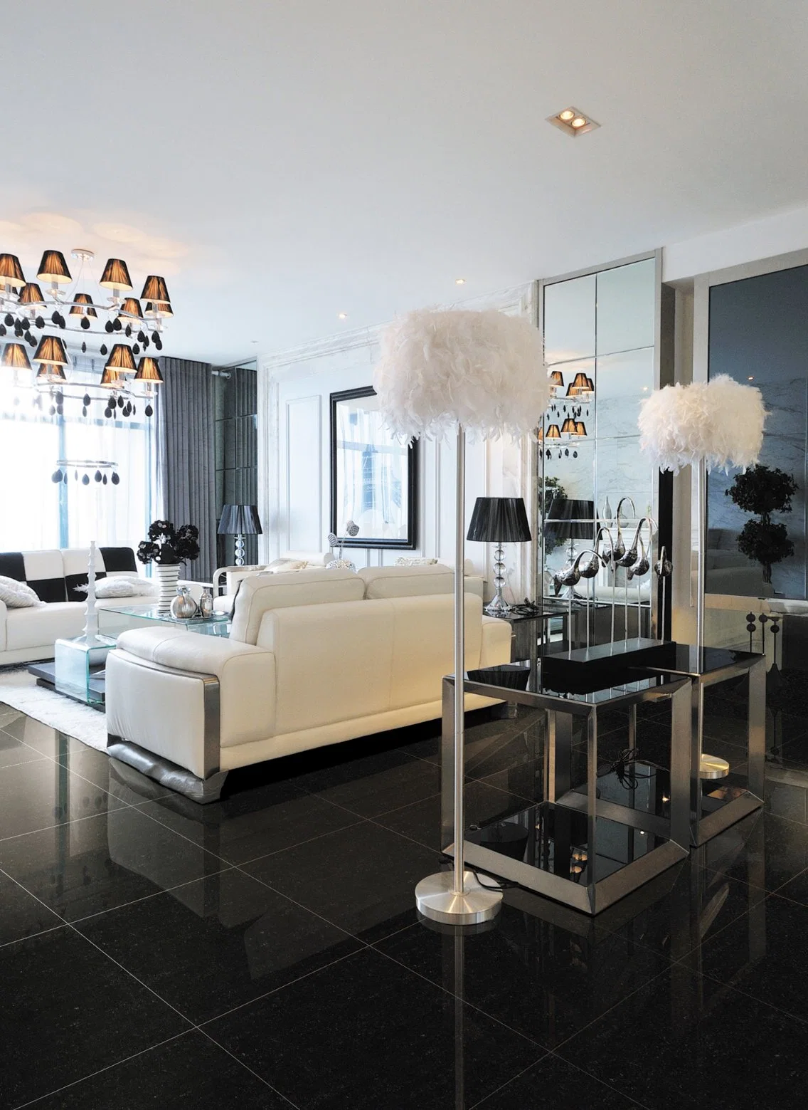 House 60X60 Glazed Glossy Marble Dark Grey Square Interior Tile Porcelain Tiles for Floor Bathroom Decorative