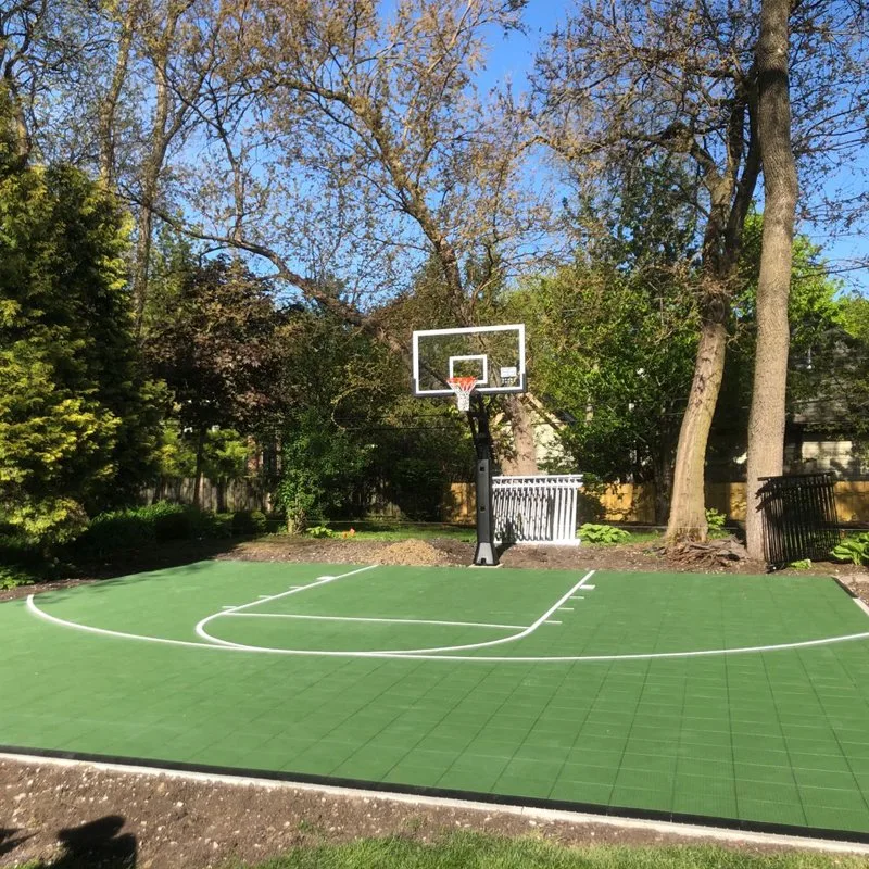 Interlocking Tiles Backyard Outdoor Basketball Court Flooring Tiles Mat for Sports Court