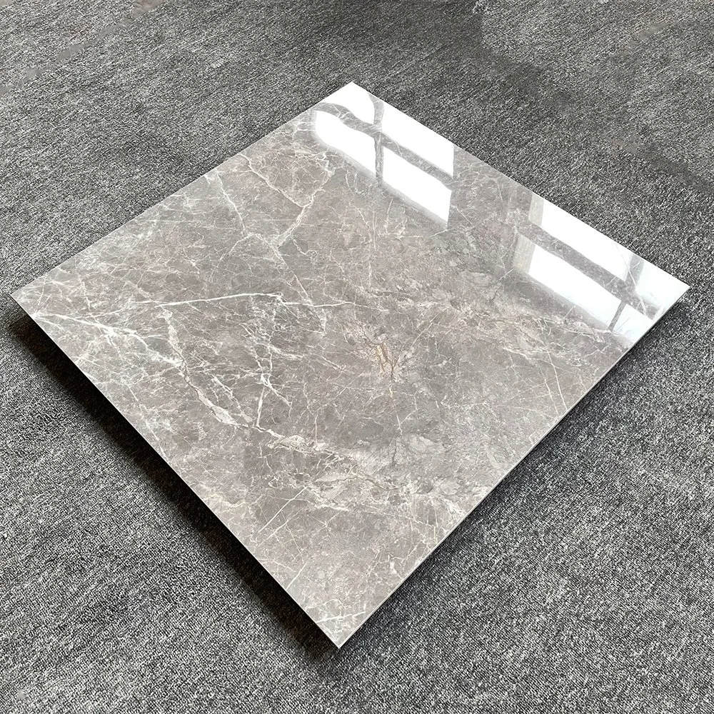 Guangdong Foshan Tile Floor Tile 600X600 800X800 Living Room Interior Gray Marble 80X80 Floor Tile