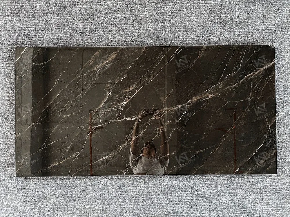 Living Room 75X150 Baldosa PARA Piso Tiles Floor Polished Black Marble Tiles