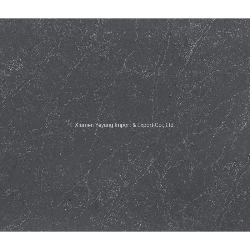 Quartz Slab Man-Made/Artifical Brown/Black Stone Tile Kitchen/Bathroom Countertops Engineered