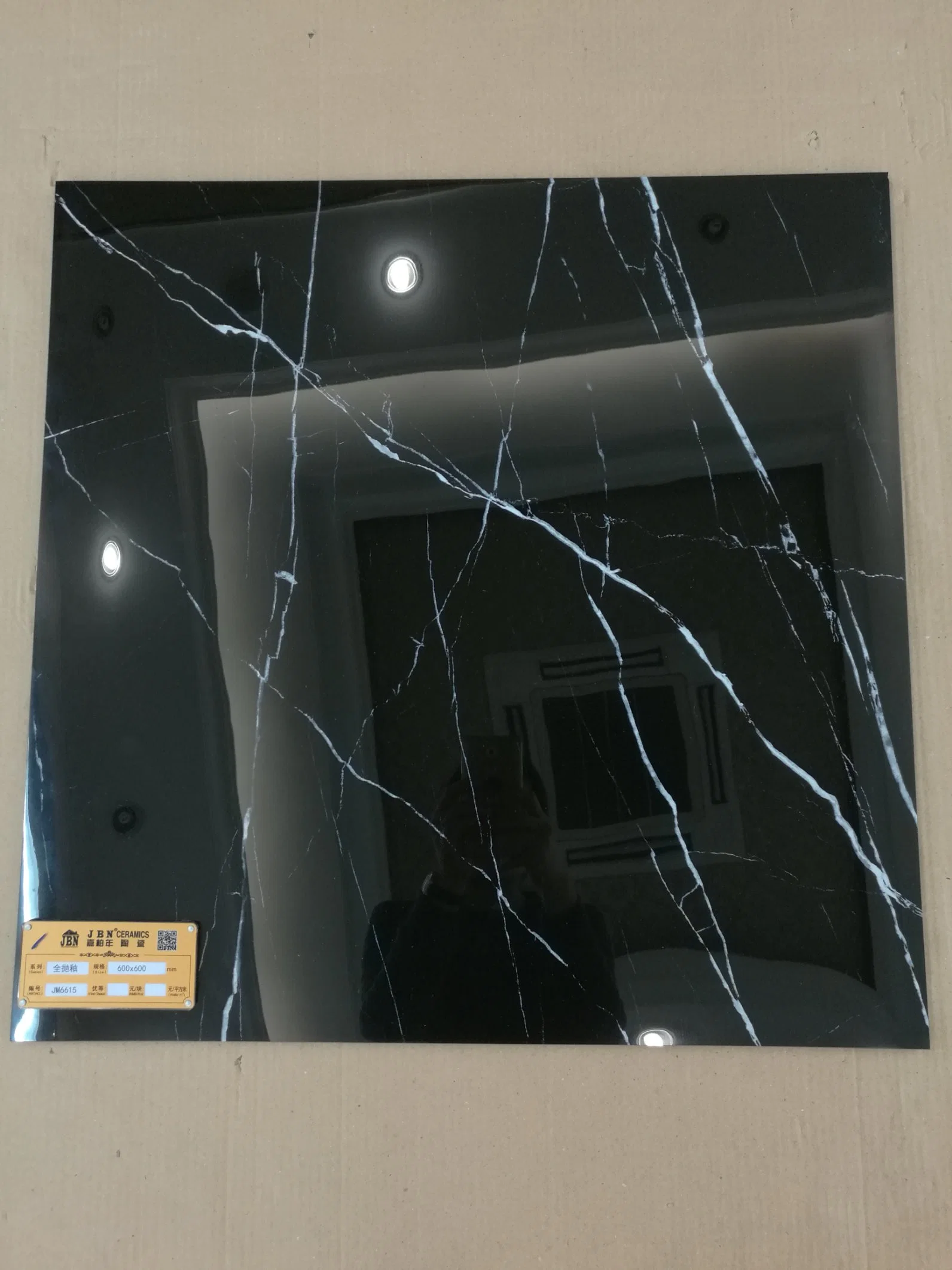Outdoor Tile 600X600 Building Material Wear-Resistant Black Porcelain Floor Marble Tile and Stone Ceramic Tile