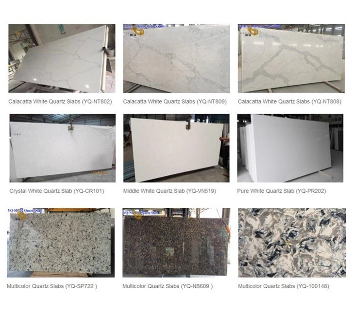 White/Grey/Black Marble/Sintered/Artificial Stone Quartz Slabs/Tiles for Kitchen/Bathroom/Countertop/Vanitytops