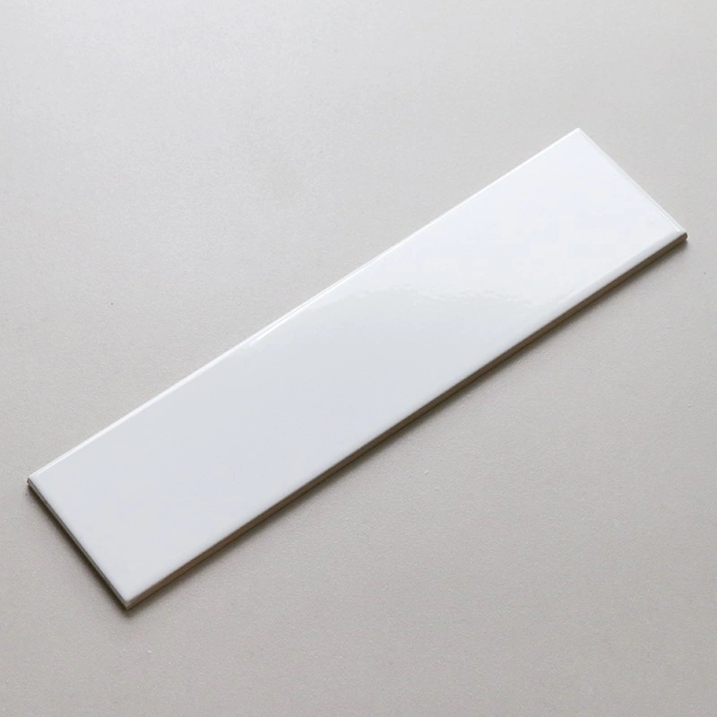 4X16 Inch 10X40cm White Bathroom Ceramic Wall Tiles