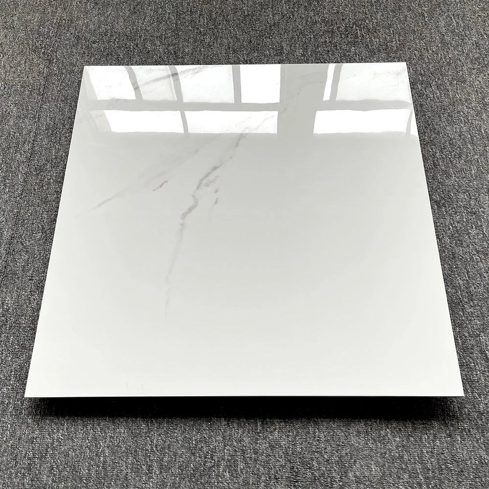 Bathroom White Marble Tiles Full Polished Glazed Porcelain Flooring
