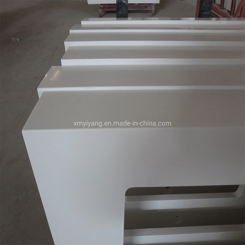 White Quartz Calacatta/Carrara Quartz Tiles/Slabs/Countertop for Kitchen/Bathroom/Hotel Poject