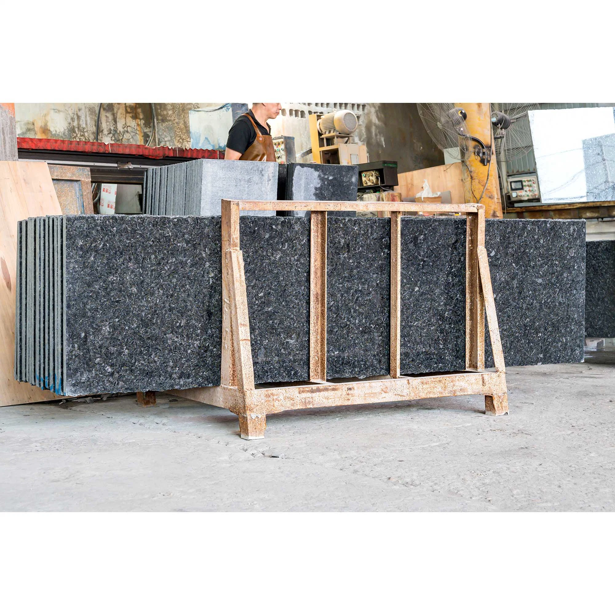 Natural Stone Angola Black/Indoor Outdoor Flooring/Countertops/Fireplace/Floor Tiles/Stairs/Wall Tile/Tombstone Granite