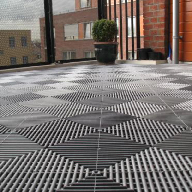 Interlocking Plastic Industrial Garage Flooring, Outdoor Interlocking Floor Tiles for Garage Floor