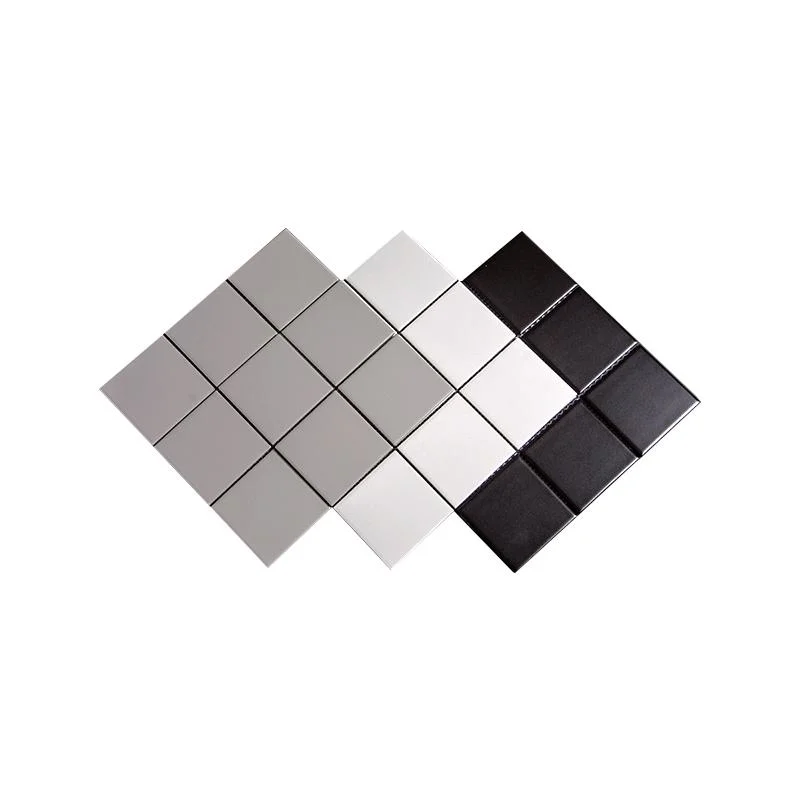 Nordic Style Solid Color Ceramic Mosaic Tiles Modern Simple Kitchen Bathroom Wall Tiles