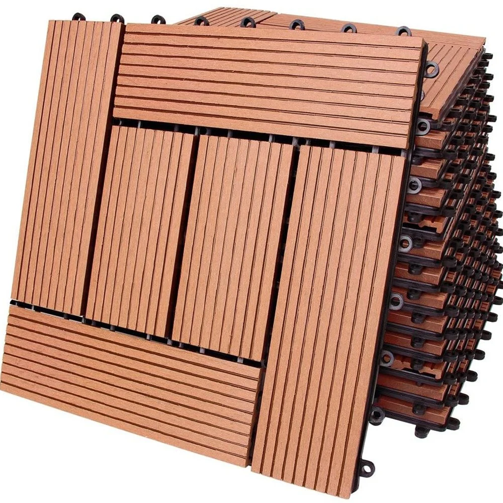 Cartons Household Bammax 300X300mm China Fire Rated Decking Tile Outdoor Wooden Deck Tiles with Good Service