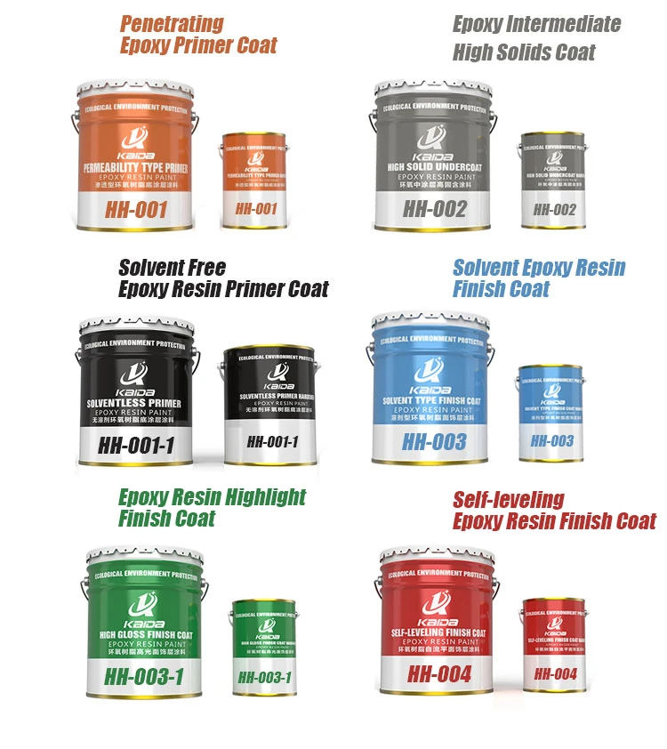 Polyurethane Resin Floor Waterborne Epoxy Finish Coat Basement Concrete Epoxy Coating Floor Paint