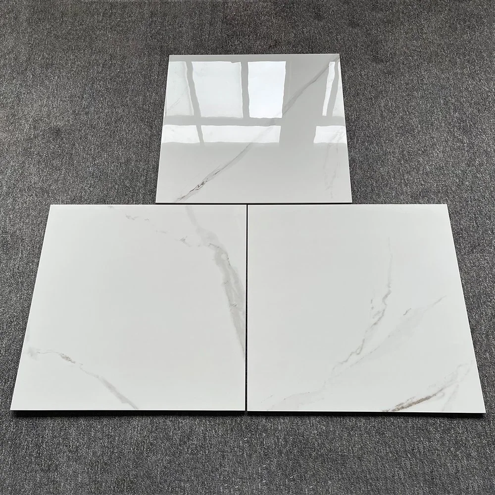 Kewent Living Room 60X60 White Ceramic Tiles Polished Porcelain Floor Tile 600X600