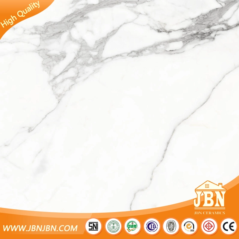 1 Tile 4 Faces Soft Polished Calacatta White Wall Floor Porcelain Tiles (JM63787M)
