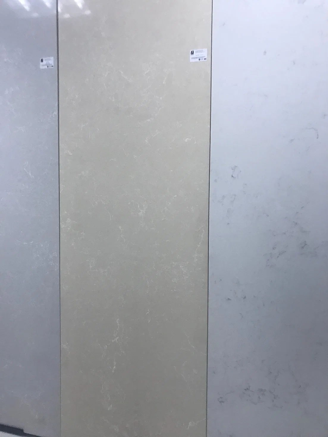 Beige Classic Artificial Stone Floor Tiles Bathroom Wall Tiles Quartz Stone