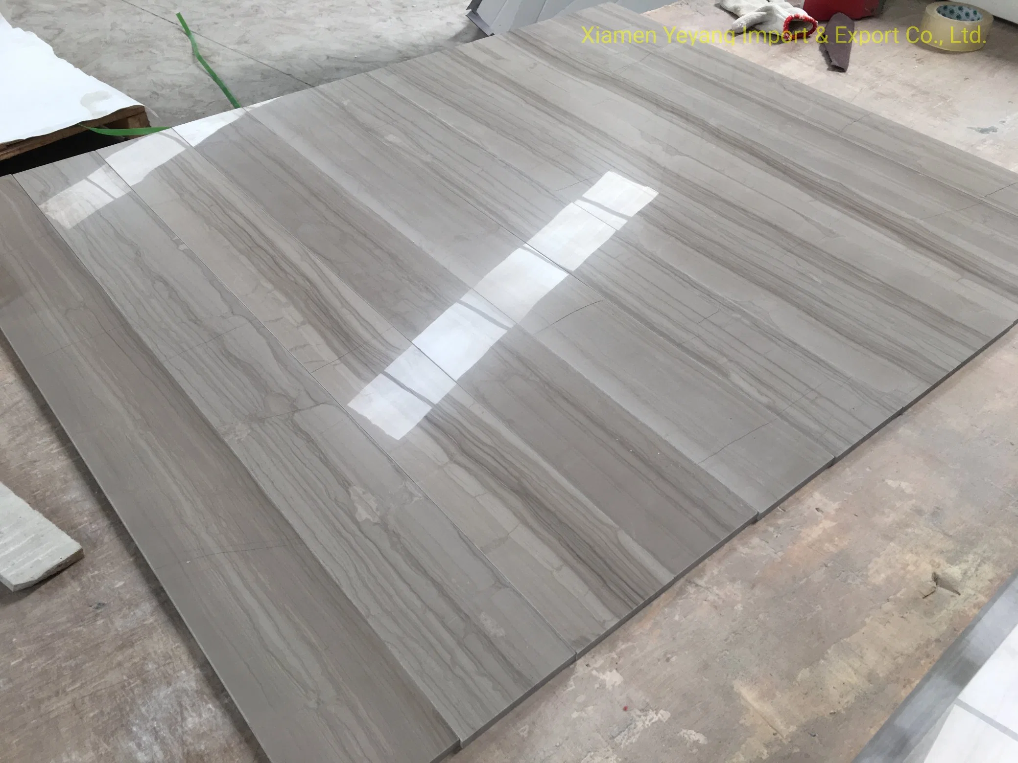Polished Athens Wood/Wooden White Marble Slabs/Tiles/Wall/Floor Stone Countertop