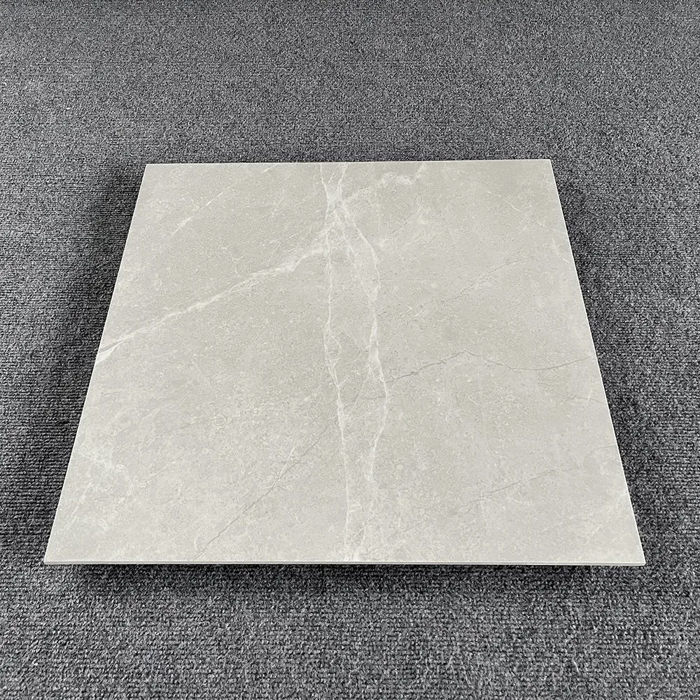 Bathroom Porcelain Glazed Polished Floor Tiles and Marbles 80X80 60X60 Grey Waterproof Ceramics Tiles