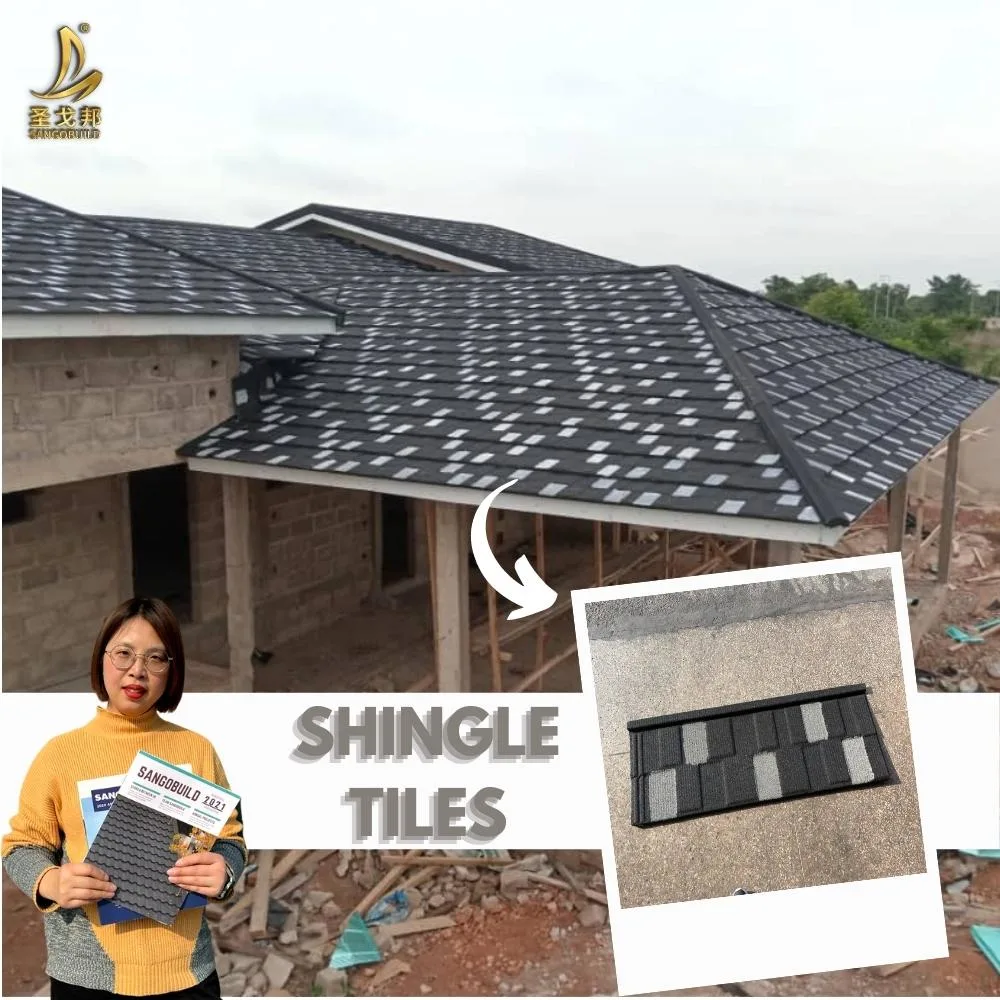 Colorful ASA Stone Coated Zinc Corrugated Roofing Roof Sheet Tiles Made in China