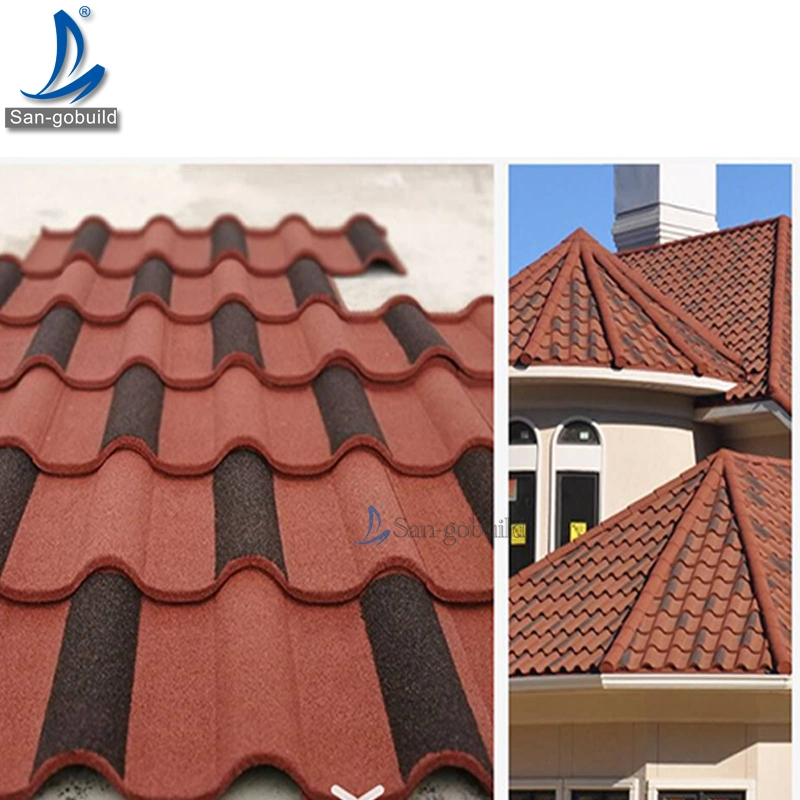 Kenya No Fading Corrugated Stone Coated Roof Tile UV Resistant Durable China Tiles in Pakistan