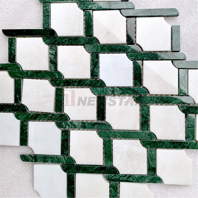 Braided Tile Dark Kitchen Bathroom Polished Marble Tiles Marble Floor Wall Tiles Mosaic Tile