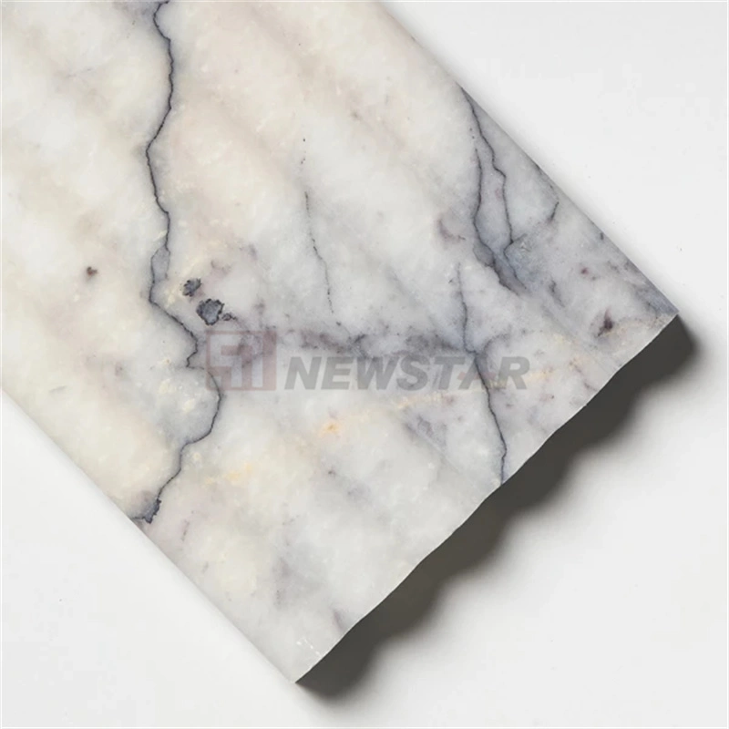 Curve Fluted Tiles Kitchen Flute Wall Tiles Fashion Decoration Living Room Mosaic Fluted Marble Tile