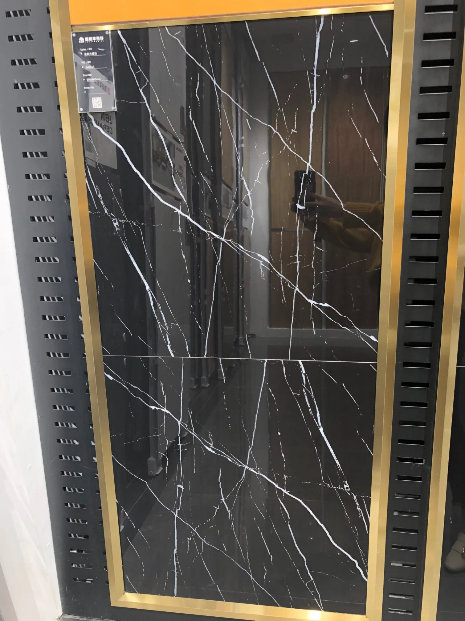 Outdoor Tile 600X600 Building Material Wear-Resistant Black Porcelain Floor Marble Tile and Stone Ceramic Tile