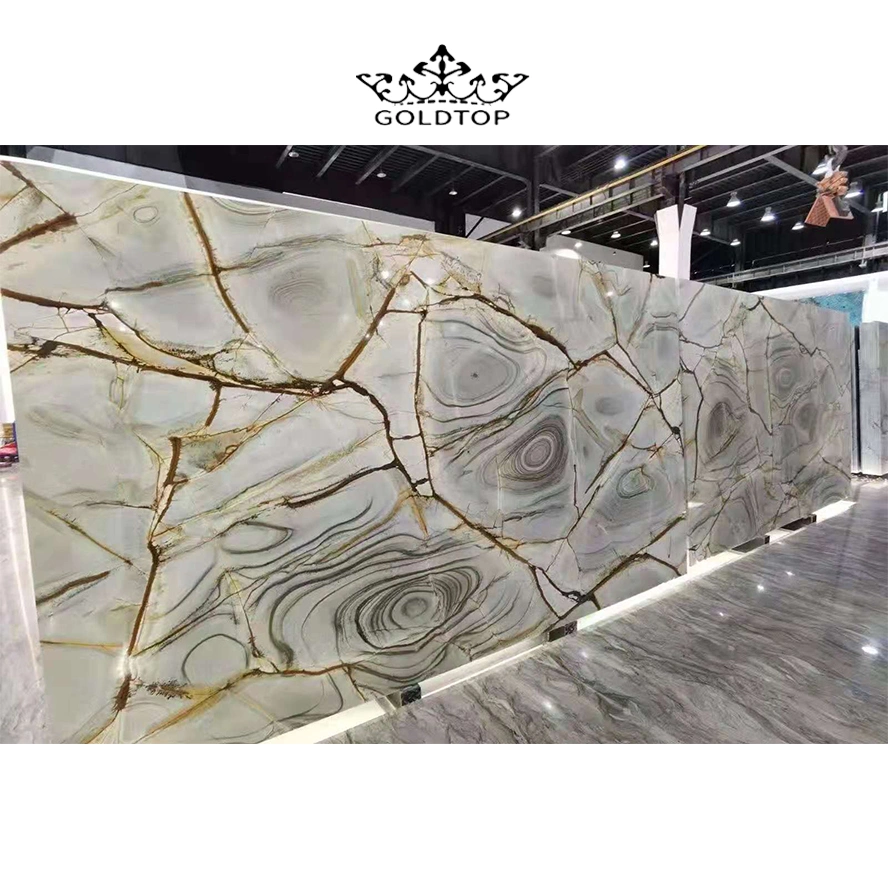 Tabletops Kitchen Countertops Blue Rome Luxury Stone Island Natural Stone Slab Marble Tiles