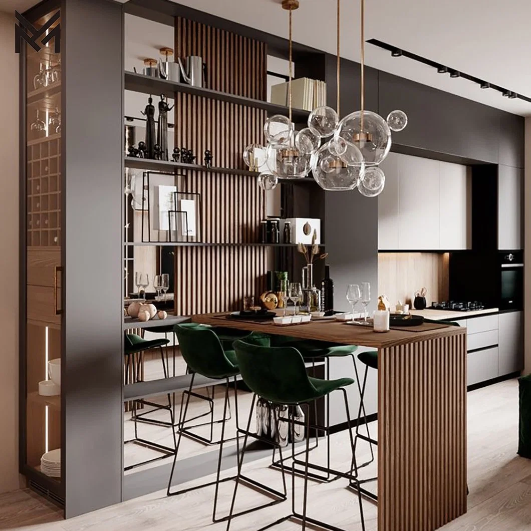 Hot Sales Popular Laminate Modern Frameless Modular Kitchen Modern Kitchen Cabinets