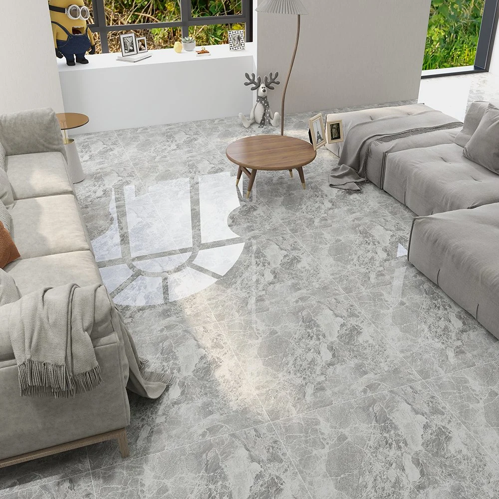 600X600 800X800 Grey Marble Porcelain Tiles Living Room 80X80 Flooring Tiles