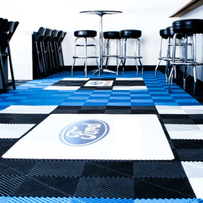 Outdoor Sport Court Suspended Interlocking Plastic Flooring Workshop Floor Tiles Interlocking Plastic