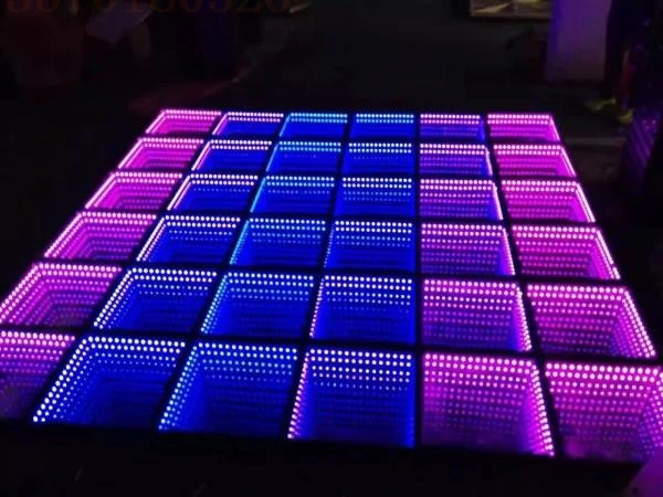 Homei Wedding Disco Party Portable LED Dancing Tiles 3D Mirror Dance Floor