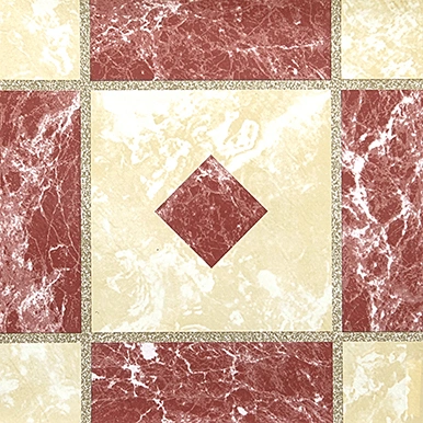 Marble Carpet Cobblestone Design Self Adhesive PVC Floor Tile 12X12 24X24 30X30 Inch