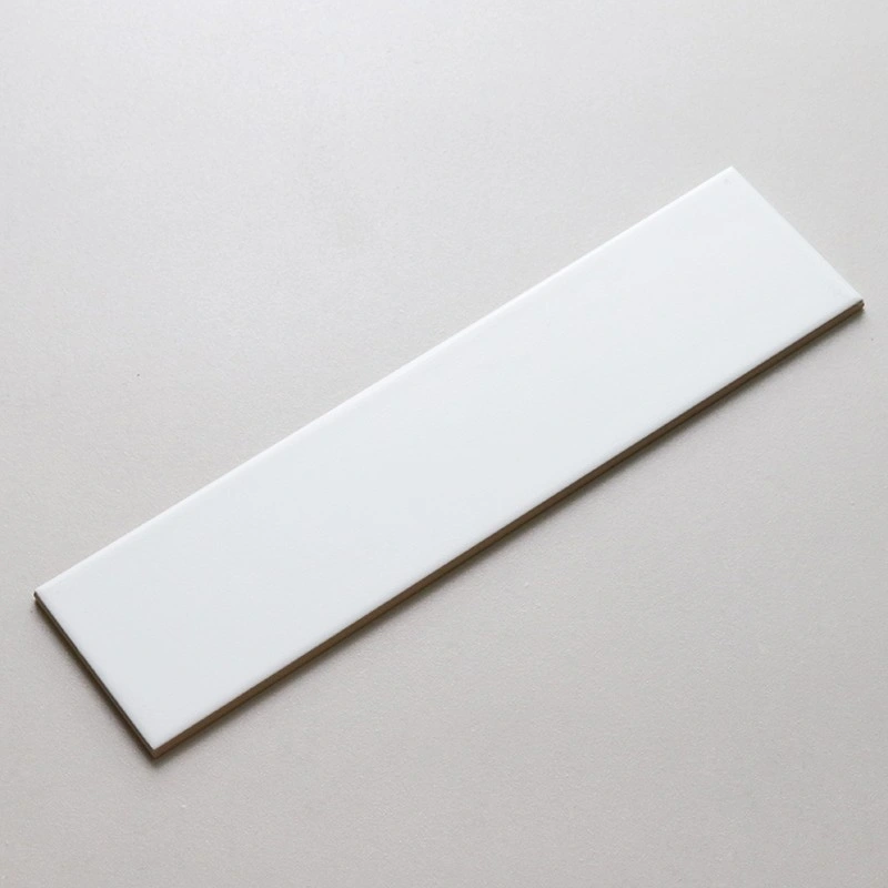 4X16 Inch 10X40cm White Bathroom Ceramic Wall Tiles