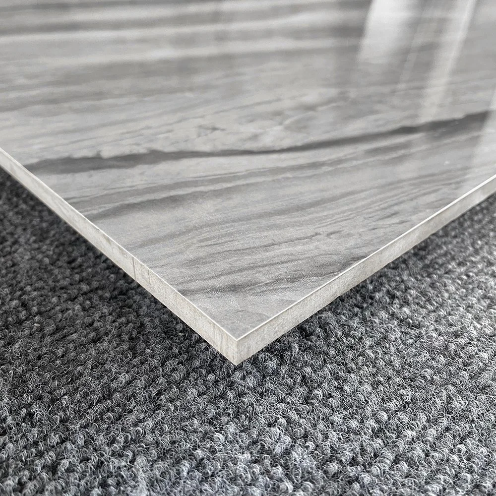 Living Room Grey Polished Porcelain Floor Marble Tiles 60X60 60X120