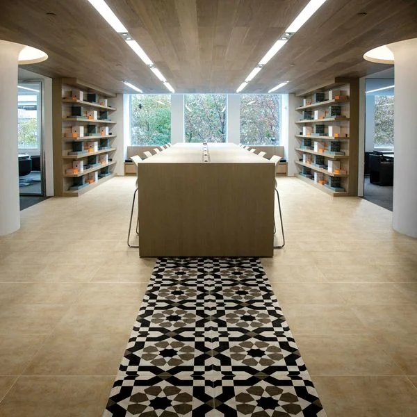 Building Material Cement Look Rustic Glazed Porcelain Ceramic Wall/Floor Tile for Household ( A6012 )