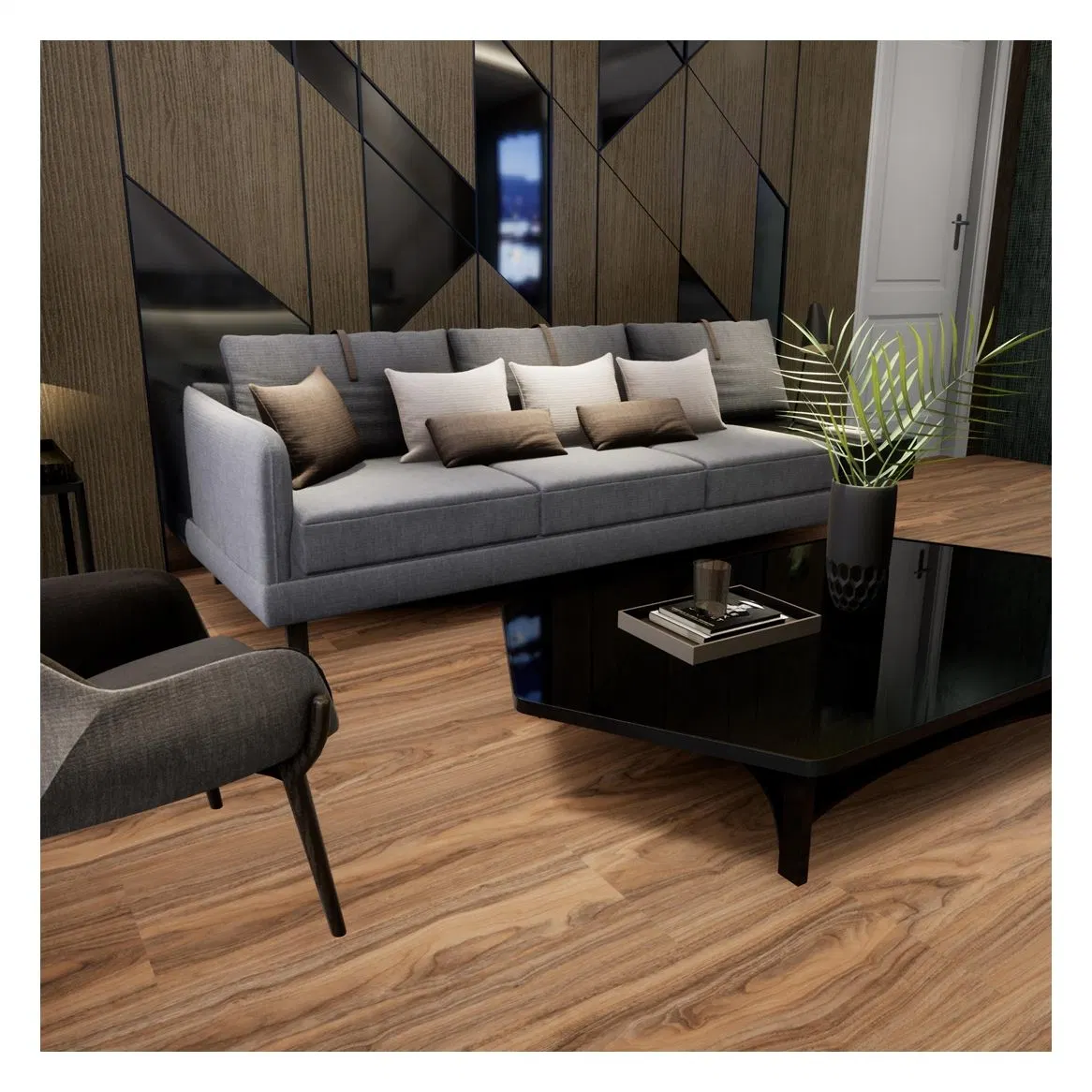 Luxury Loose Lay Flooring Tile Spc Click PVC Vinyl Flooring