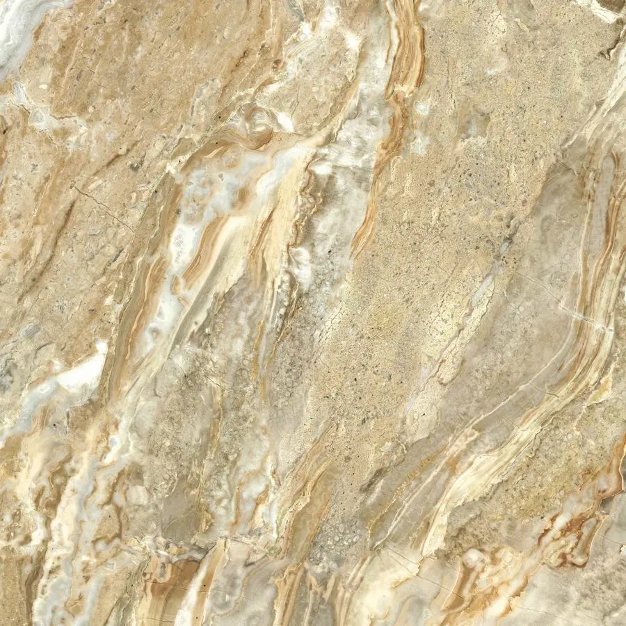 Jbn Customize 80X80 3D Injet Light Yellow Shiny Surface Porcelain Marble Floor Tile Jw8329d